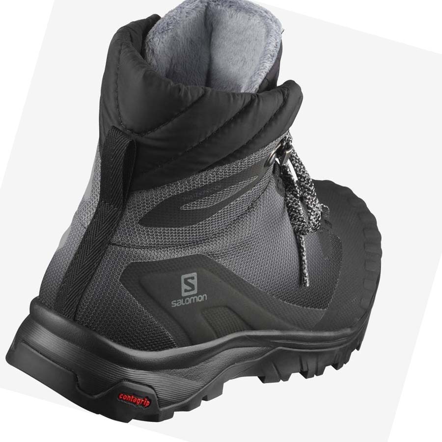 Salomon WoVAYA BLAZE THINSULATE™ CLIMASALOMON™ WATERPROOF Túracipő Női Fekete | HU 2819PJJ